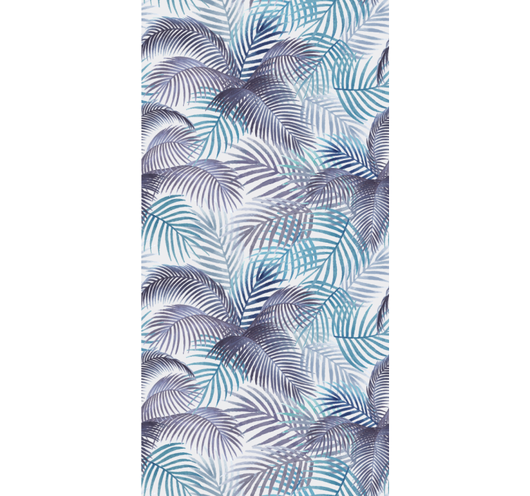 Tropical Leaf Theme blind flowers - TenStickers