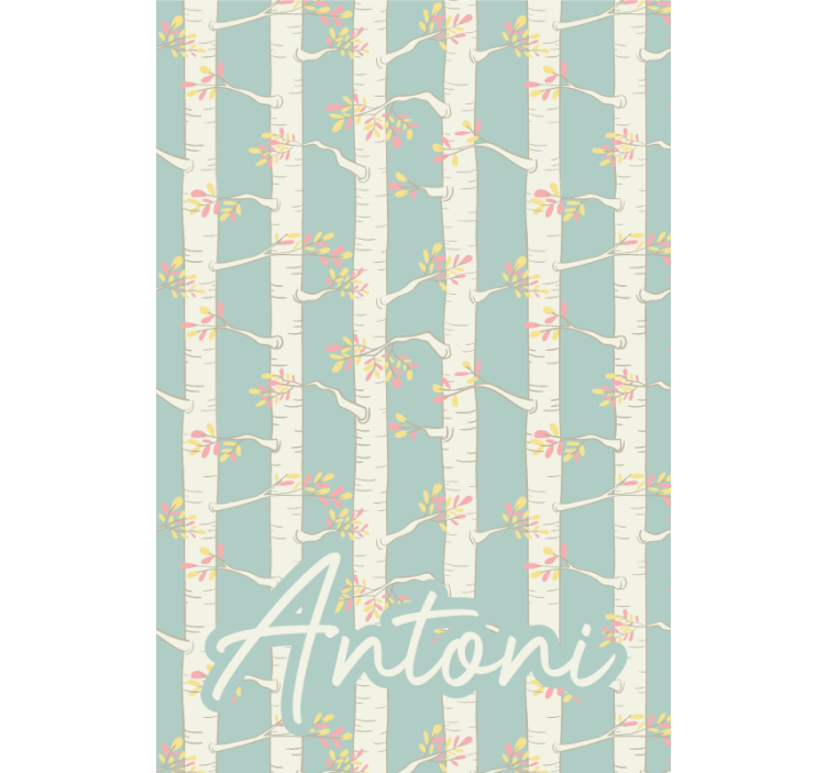 Birches with name blind trees - TenStickers