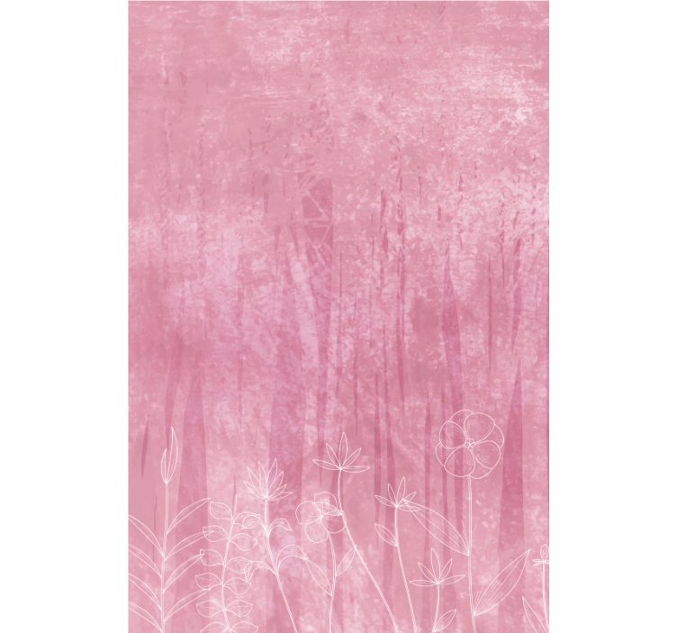 Floral silhouette design blind flowers - TenStickers