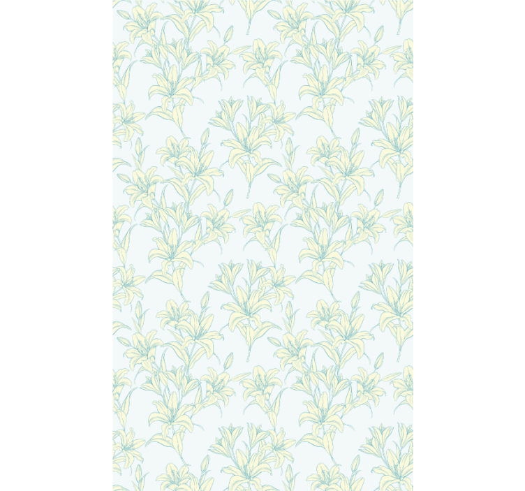 Subtle Botanical Motifs blind flowers - TenStickers