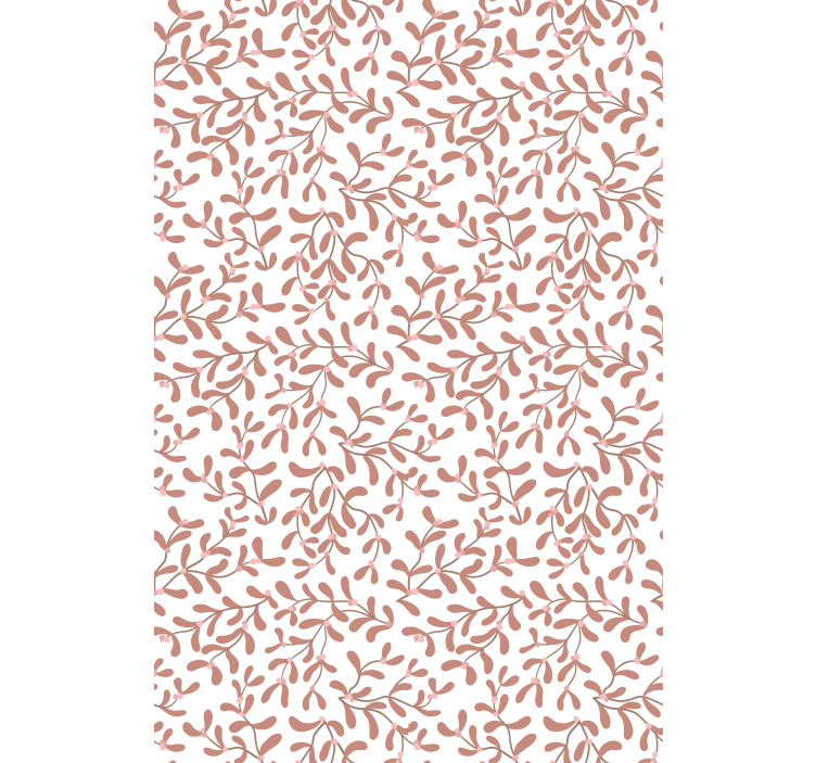 Subtle Leaf Motif blind flowers - TenStickers