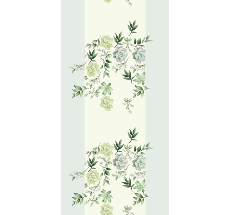 Floral greenery pattern elegant blind - TenStickers