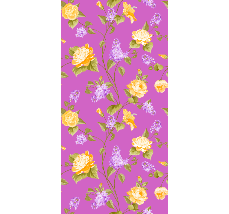 Floral Blossom Panes blind flowers - TenStickers