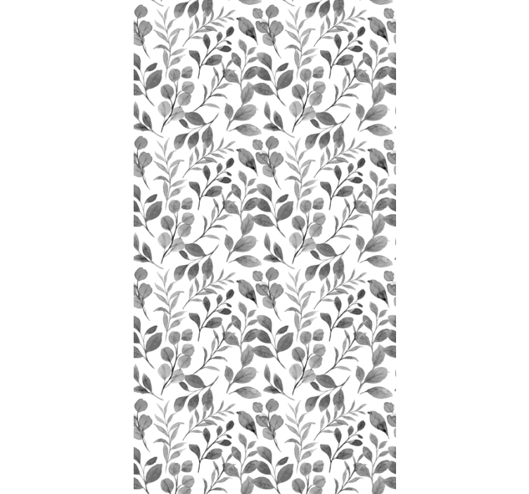 Leafy Botanical Pattern blind flowers - TenStickers