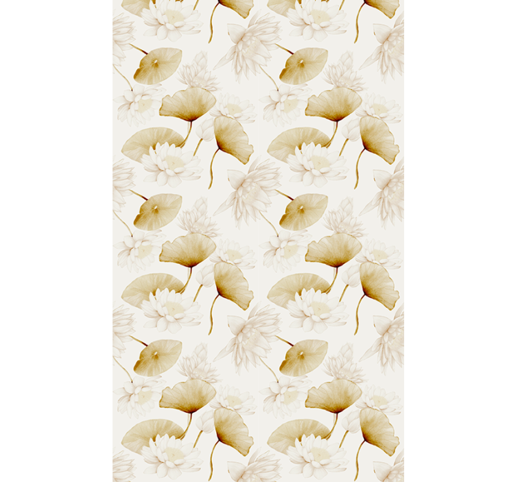 Serene water lilies blind flowers - TenStickers