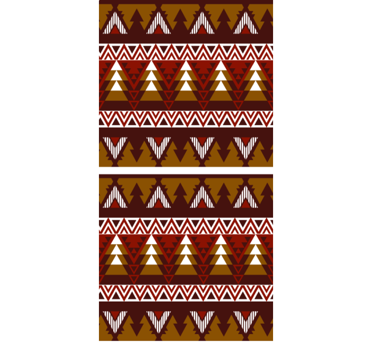 Geometric forest pattern scandinavian blind - TenStickers