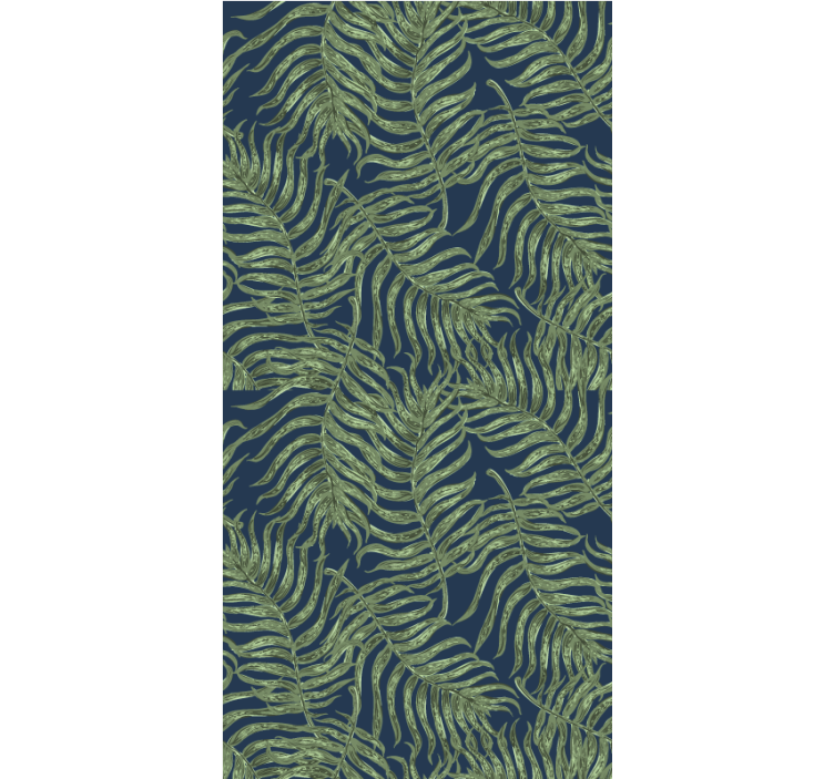 Lush Fern Pattern blind flowers - TenStickers