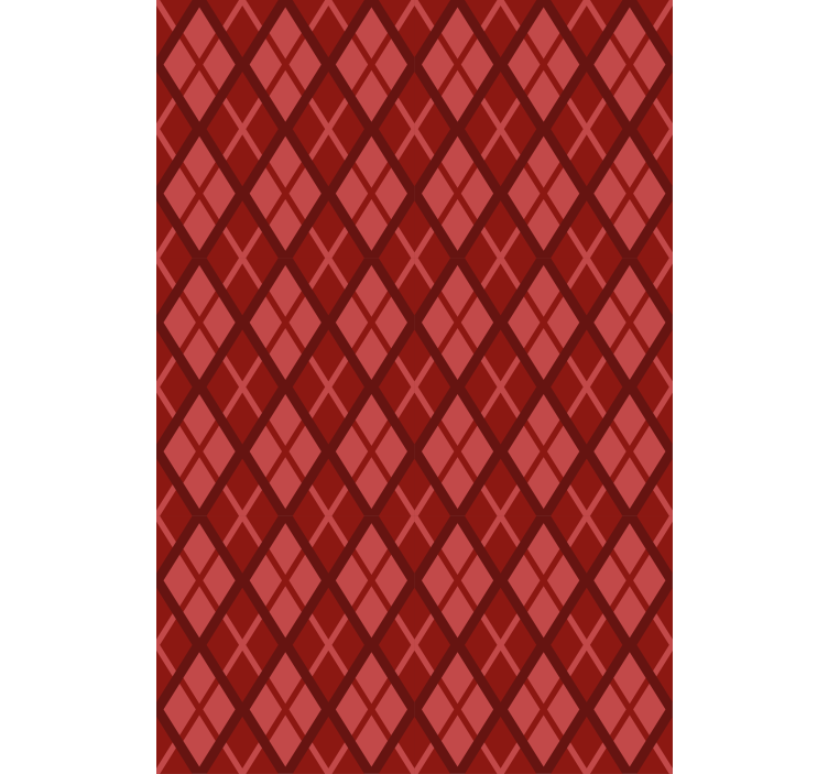 Blind red diamond pattern design - TenStickers
