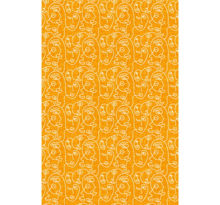 Stylized Face Patterns blind art - TenStickers