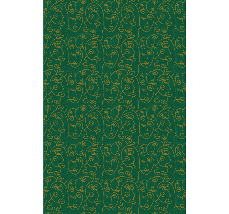 Minimalist Face Patterns blind art - TenStickers