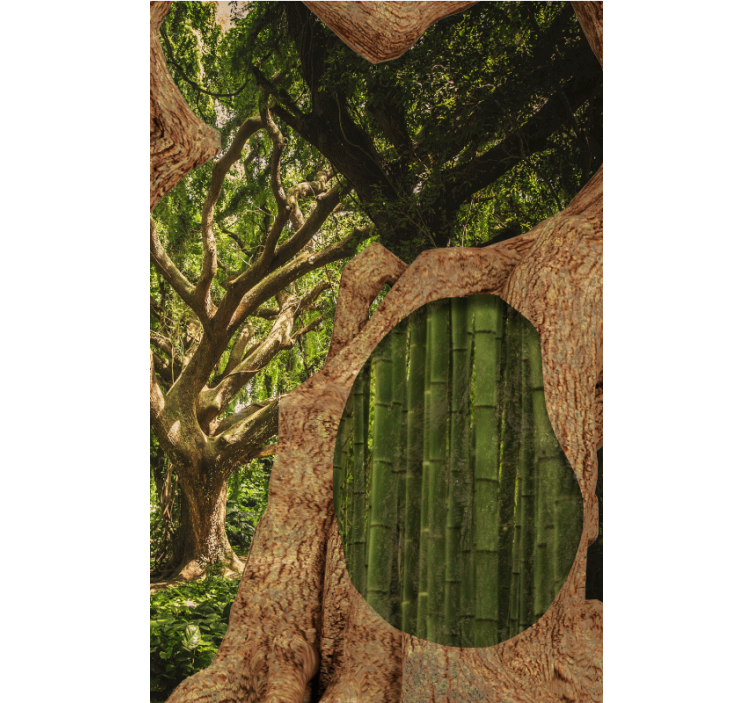 Bamboo Forest Scene blind trees - TenStickers