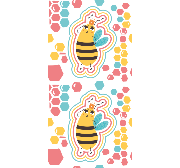 Cute Bee Character animal blind - TenStickers