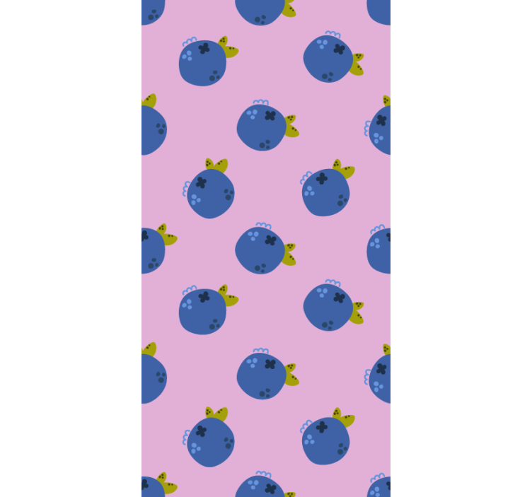 Blueberry pattern blind fruit - TenStickers