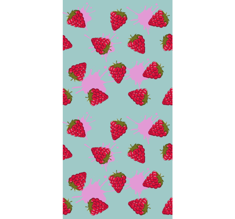 Strawberry splashes blind fruit - TenStickers