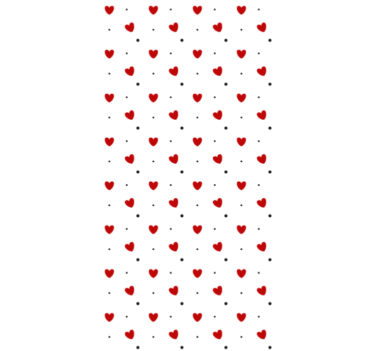 Heart Pattern Delight romantic blind - TenStickers