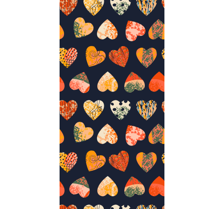 Heart Patterns Collection romantic blind - TenStickers