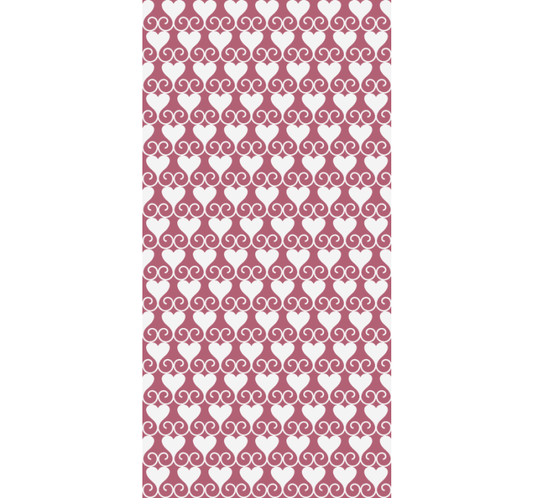 Hearts and Swirls romantic blind - TenStickers