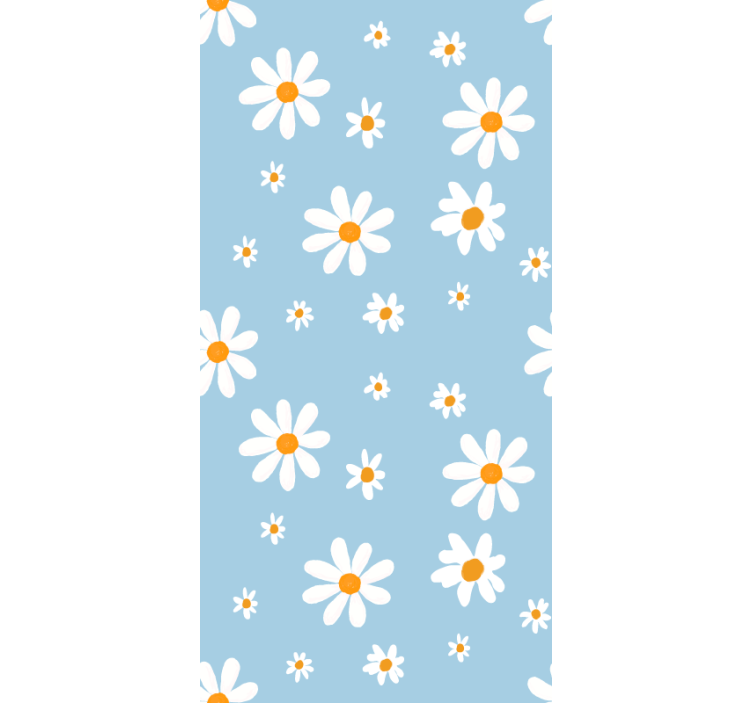 Delicate Daisy Patterns blind flowers - TenStickers