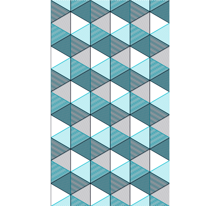 Geo Cube Illusion Textures and patterns blind - TenStickers