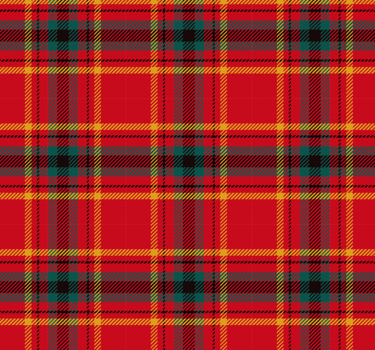 Christmas red tartan texture roller blind - TenStickers