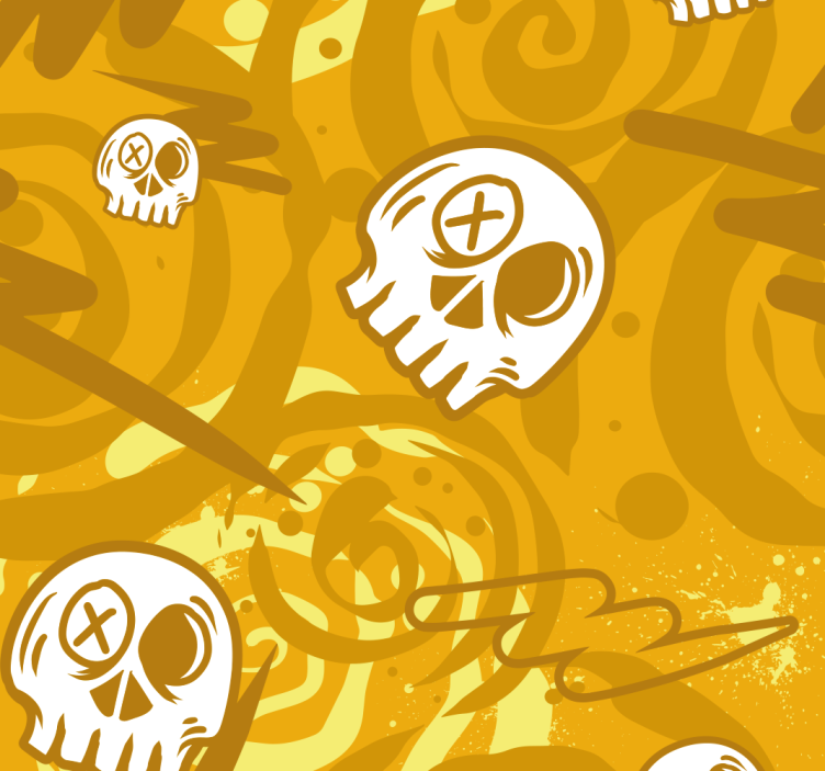 Skulls Graffiti Pattern Teen Window Blind - TenStickers