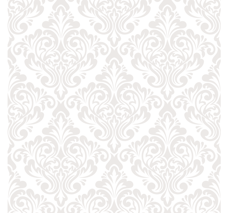 White Damask Living Room Roller Blind - TenStickers