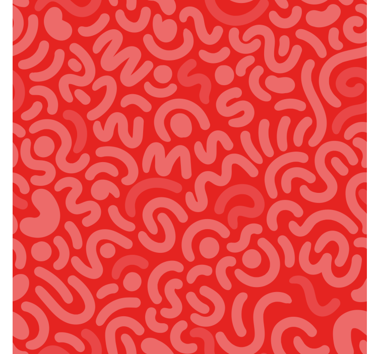 red abstract rounded lines Other blind - TenStickers