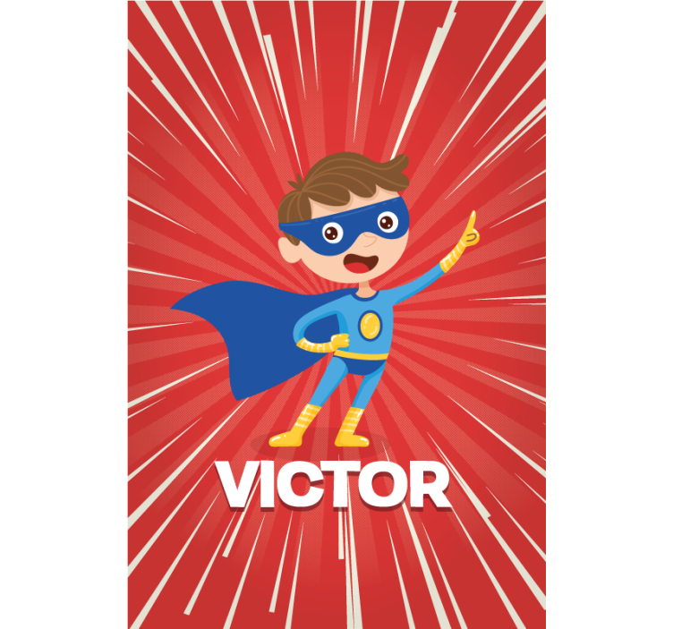 Superhero kid Custom printed window blind - TenStickers