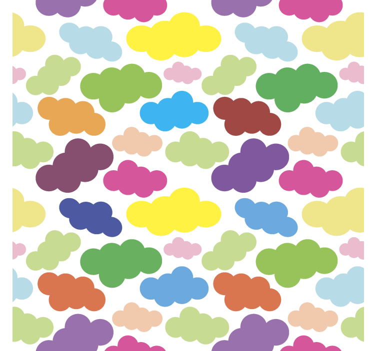 Colorful pattern Cloud blind - TenStickers