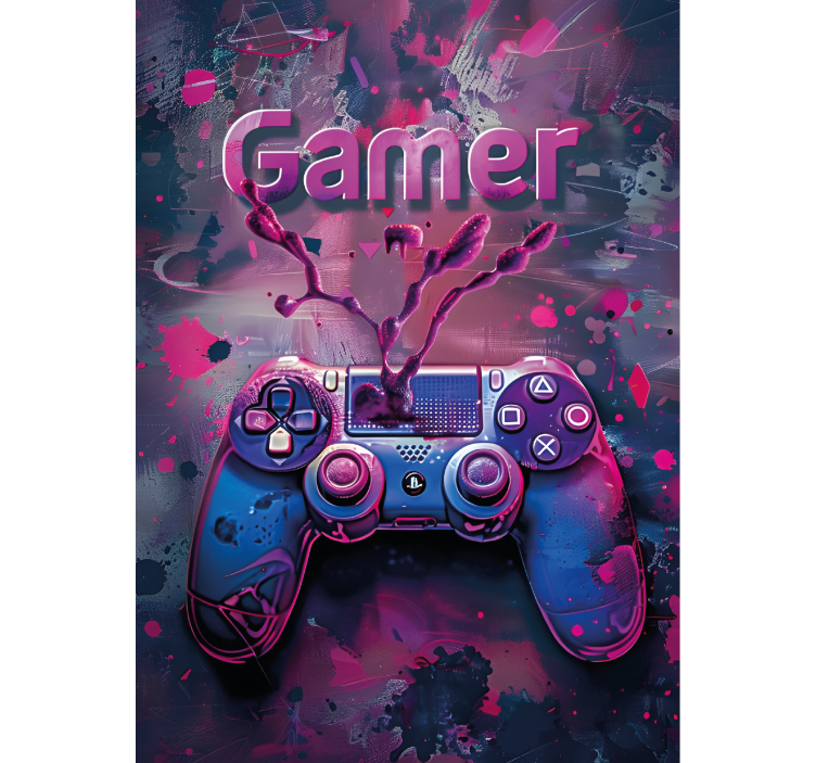 3D effect gamer geek blind - TenStickers