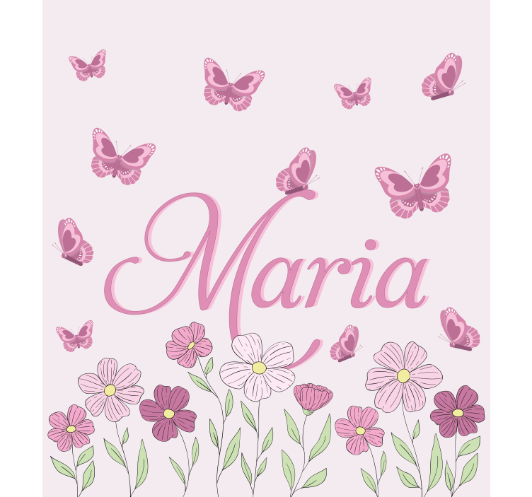 Flowers and butterflies custom made blind - TenStickers