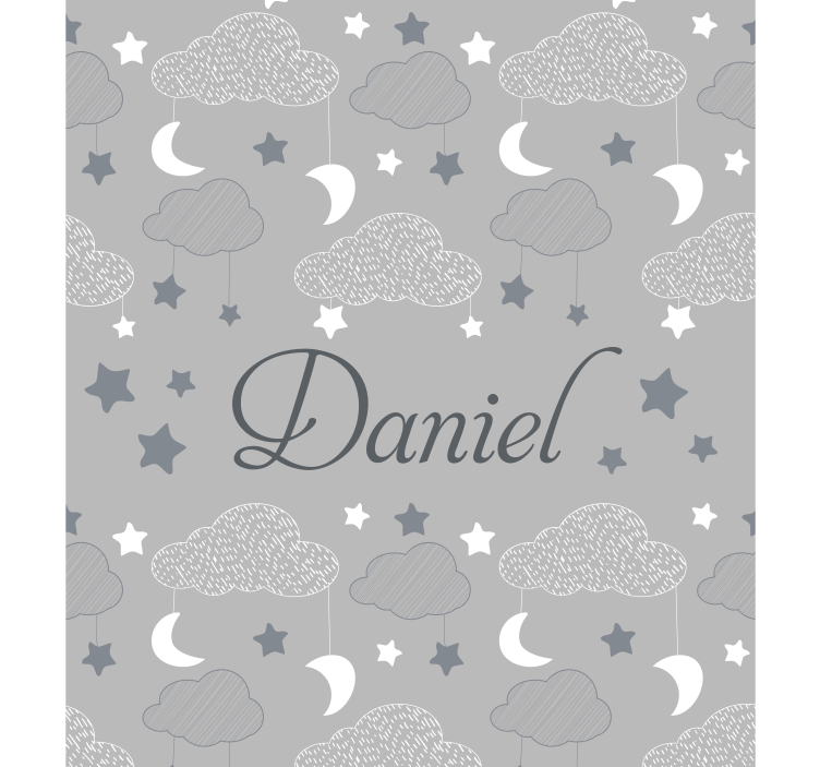 Gray starry clouds blind custom made - TenStickers