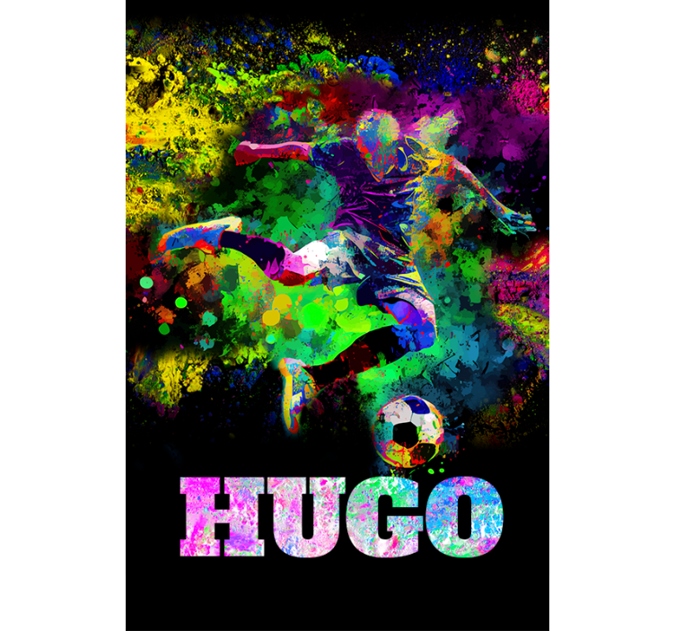 Colourful design football roller blind - TenStickers