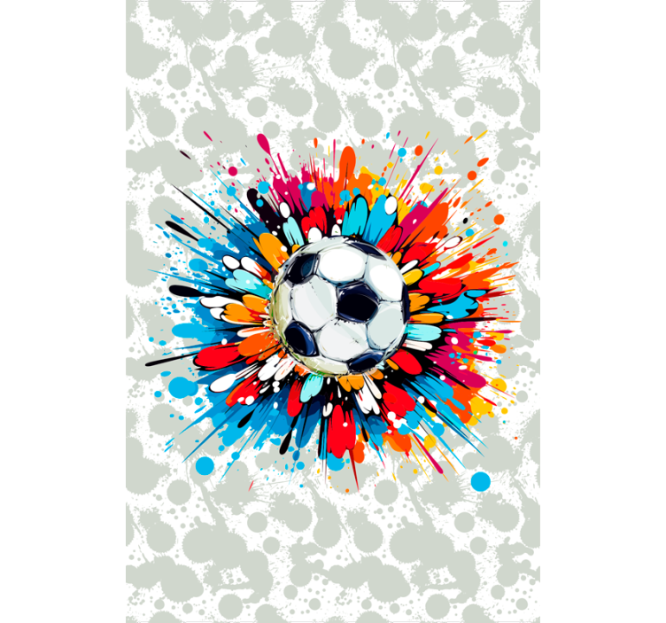 Colourful explosion football roller blind - TenStickers