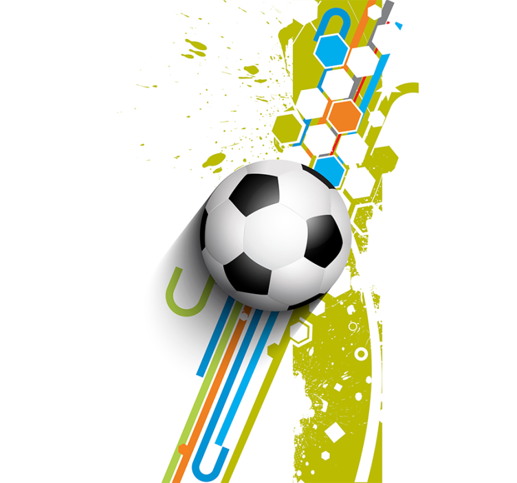 Modern themed football roller blind - TenStickers