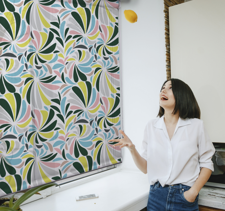 Stylish Floral Pattern blind flowers - TenStickers