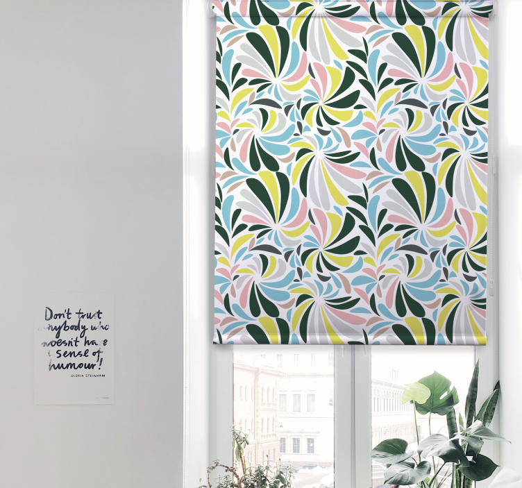 Stylish Floral Pattern blind flowers - TenStickers
