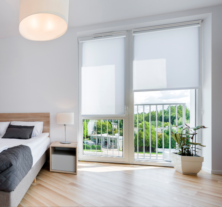 White translucent living room blind - TenStickers