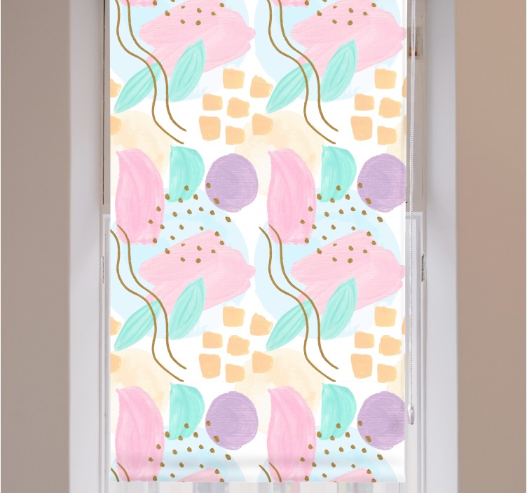 Abstract floral patterns modern blind - TenStickers