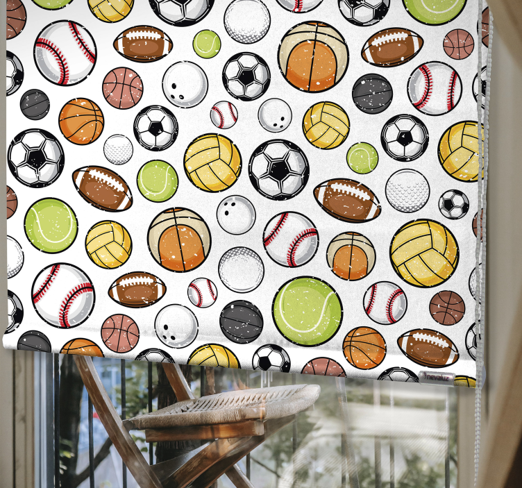 Assorted Balls Equipment sports blind - TenStickers