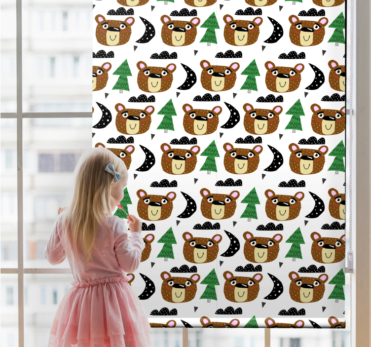 Baby bear patterns blind kids - TenStickers