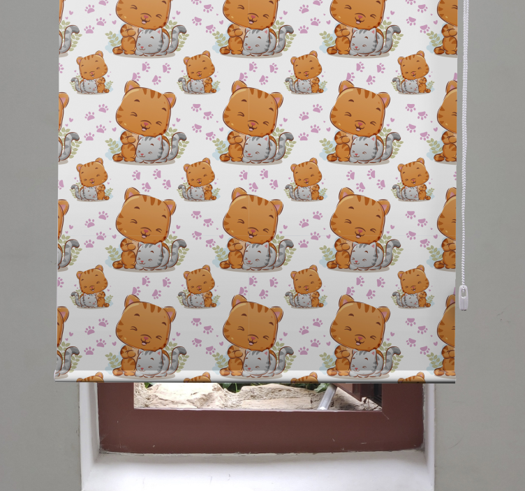 Baby cat patterns blind kids - TenStickers