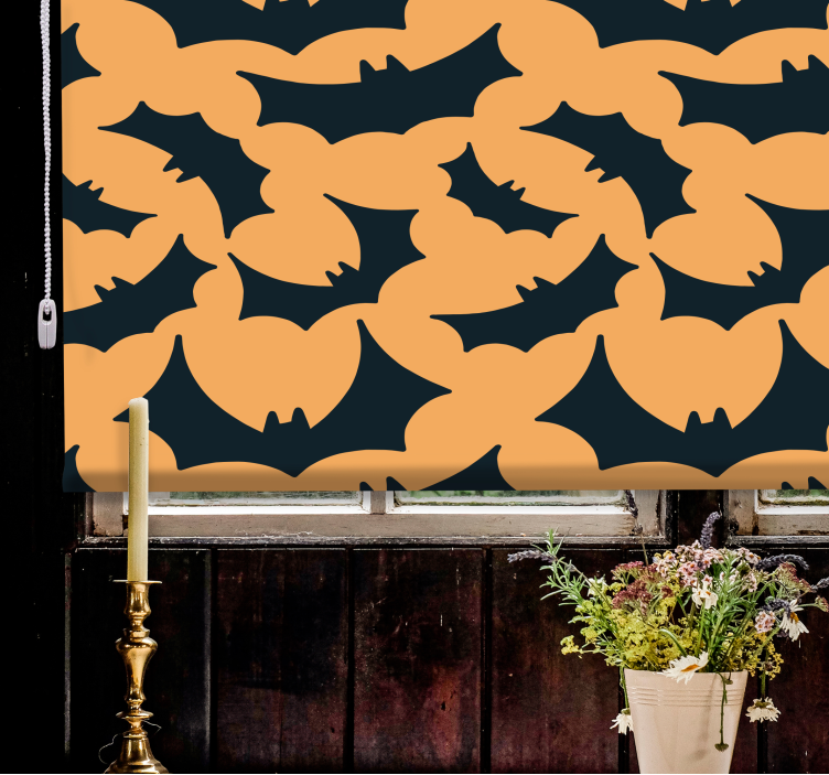 Bat Silhouette Pattern animal blind - TenStickers