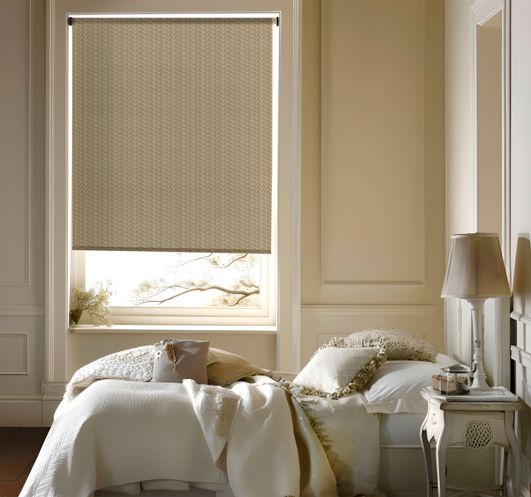 Beige fabric imitation Elegant blind - TenStickers