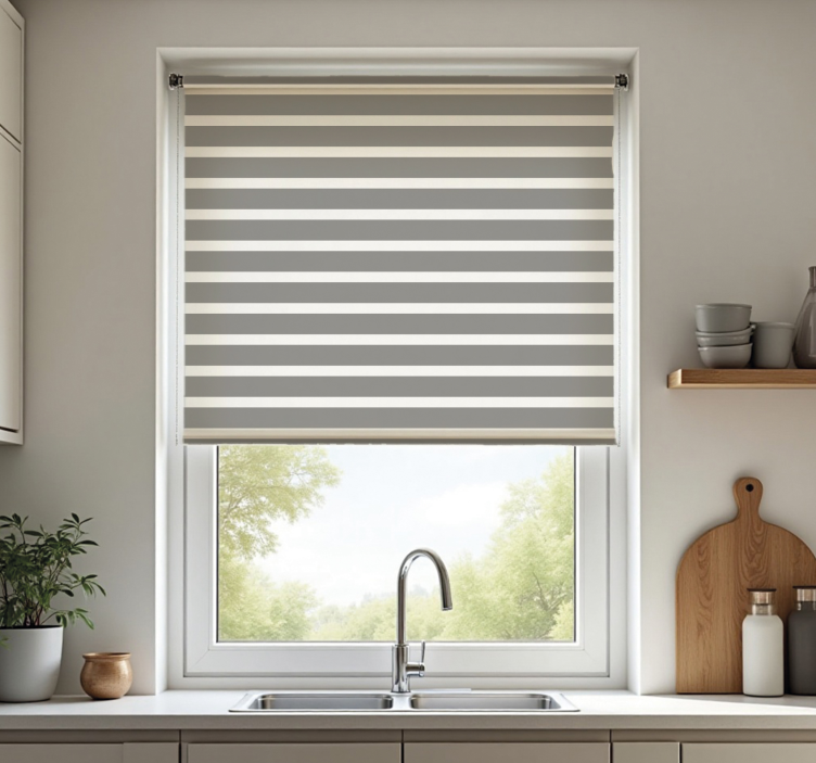 Blind with gaps  blinds in a kitchen - TenStickers