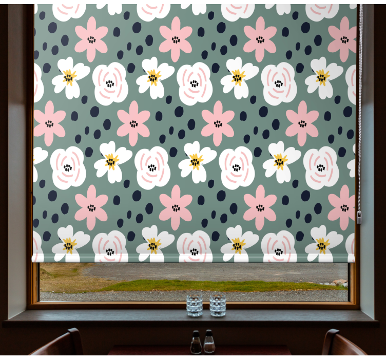 Blooming Floral Design blind flowers - TenStickers