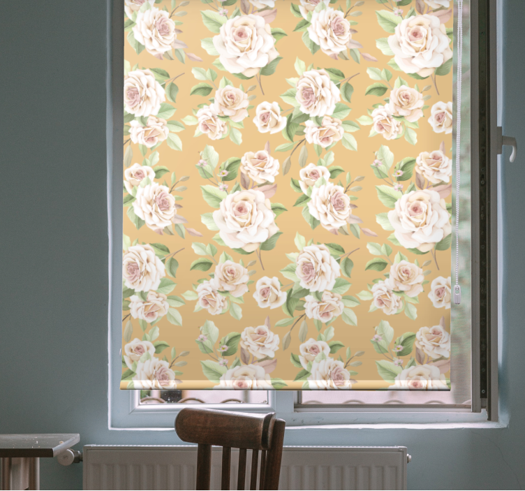 Blooming rose pattern blind flowers - TenStickers