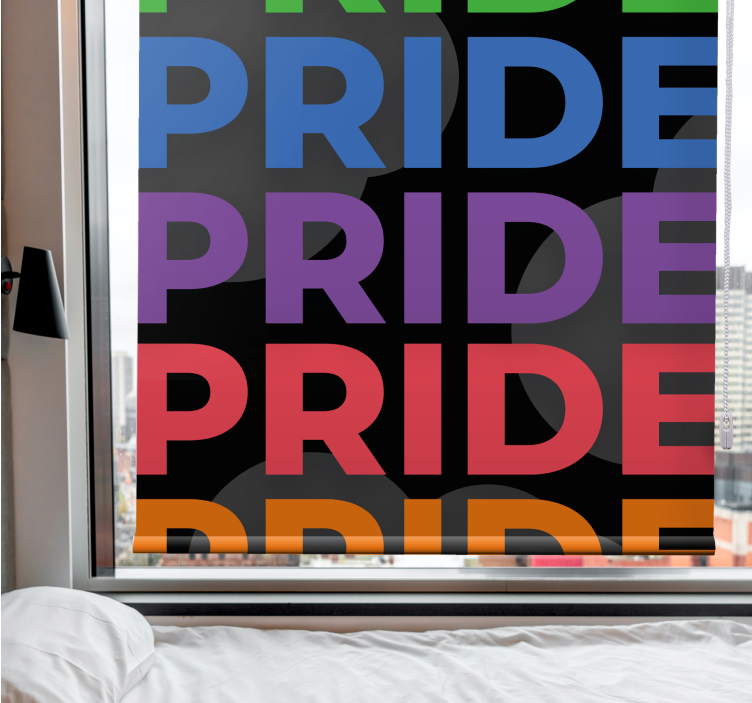 Bold Pride Letters text blind - TenStickers