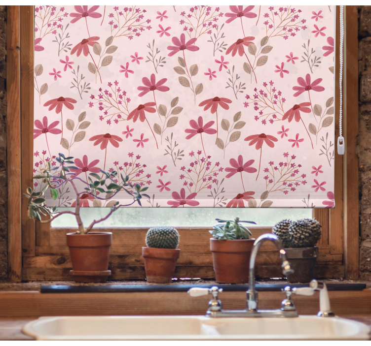 Botanical Arrangement Joy blind flowers - TenStickers