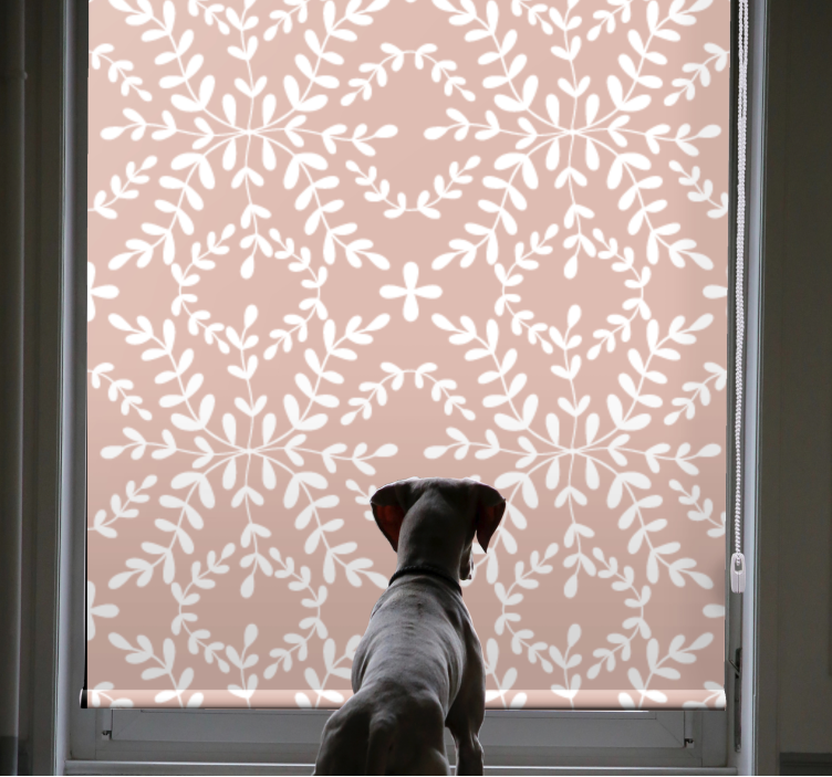 Botanical Leaf Theme blind flowers - TenStickers